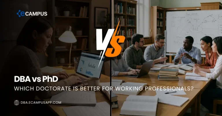 DBA vs PhD (2026): Which Doctorate Is Better for Working Professionals?