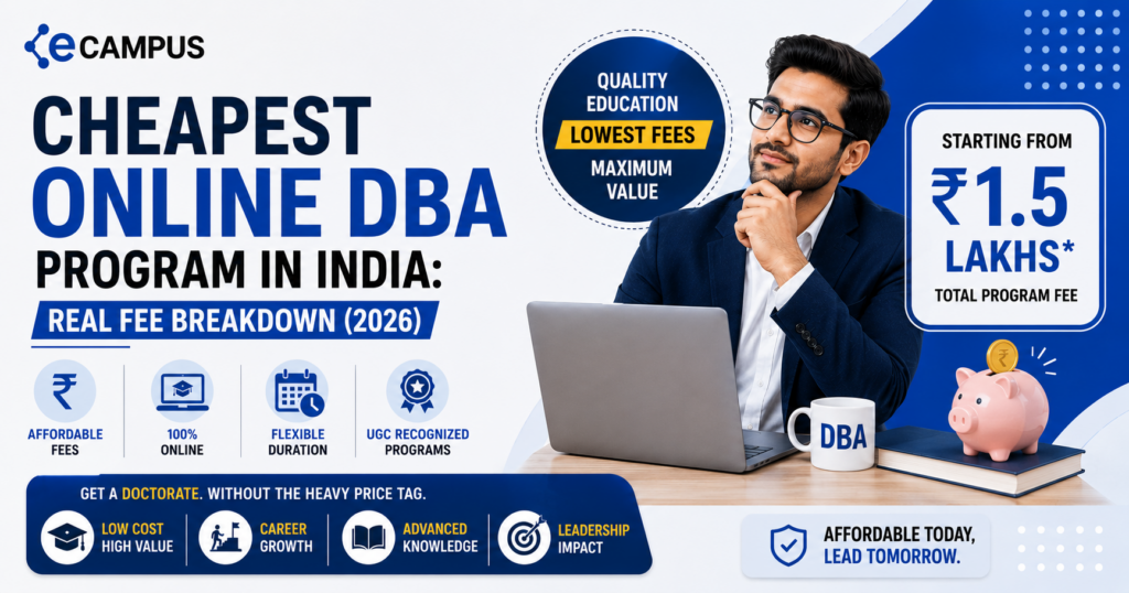 Cheapest Online DBA Program in India
