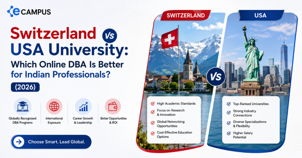 Switzerland vs USA University: Which Online DBA Is Better for Indian Professionals